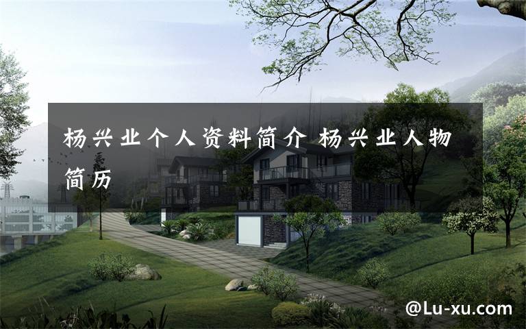 杨兴业个人资料简介 杨兴业人物简历