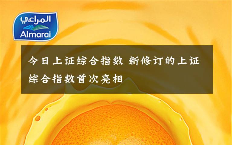 今日上证综合指数 新修订的上证综合指数首次亮相