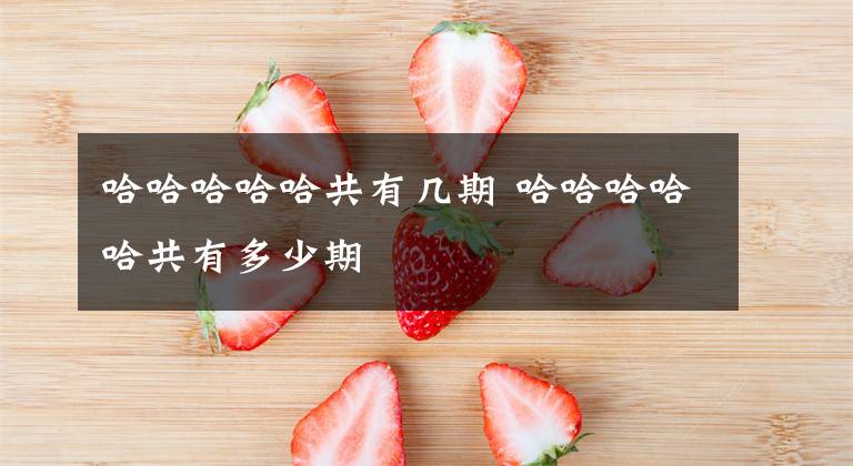 哈哈哈哈哈共有几期 哈哈哈哈哈共有多少期