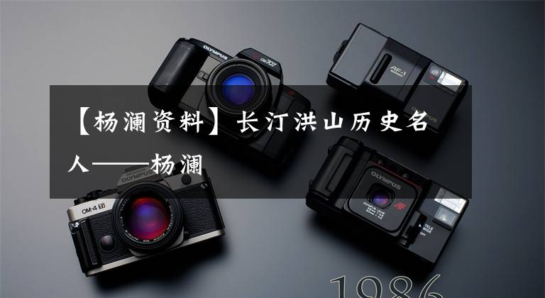 【杨澜资料】长汀洪山历史名人——杨澜
