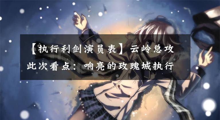 【执行利剑演员表】云岭总攻此次看点：响亮的玫瑰城执行女局长