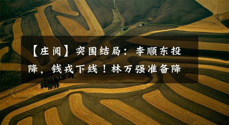 【庄阅】突围结局：李顺东投降，钱戎下线！林万强准备降落在庆州，在飞机上倒下了。