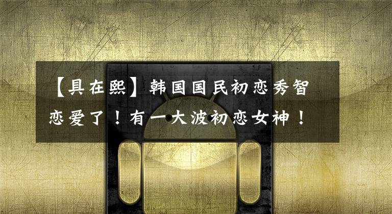 【具在熙】韩国国民初恋秀智恋爱了！有一大波初恋女神！