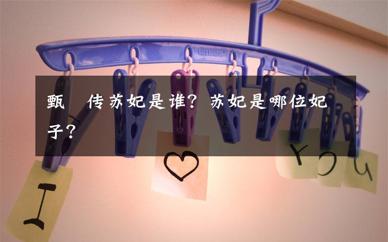 甄嬛传苏妃是谁?苏妃是哪位妃子?