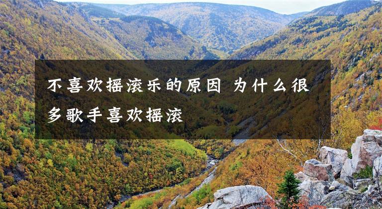 不喜欢摇滚乐的原因 为什么很多歌手喜欢摇滚
