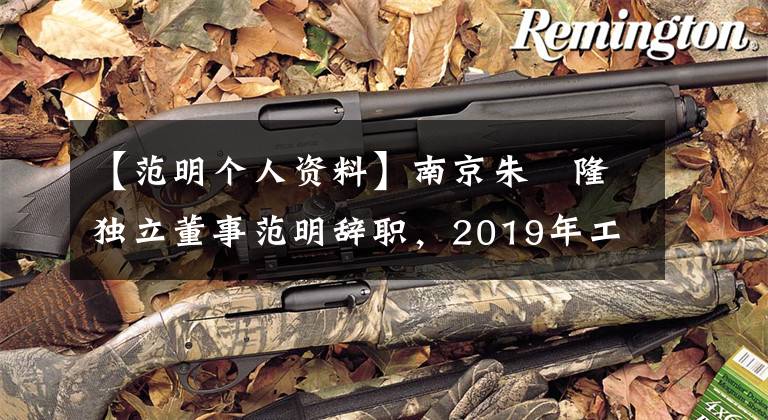 【范明个人资料】南京朱镕隆独立董事范明辞职，2019年工资5万韩元