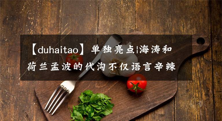 【duhaitao】单独亮点|海涛和荷兰孟波的代沟不仅语言辛辣，而且单纯