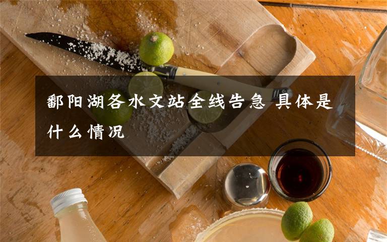 鄱阳湖各水文站全线告急 具体是什么情况