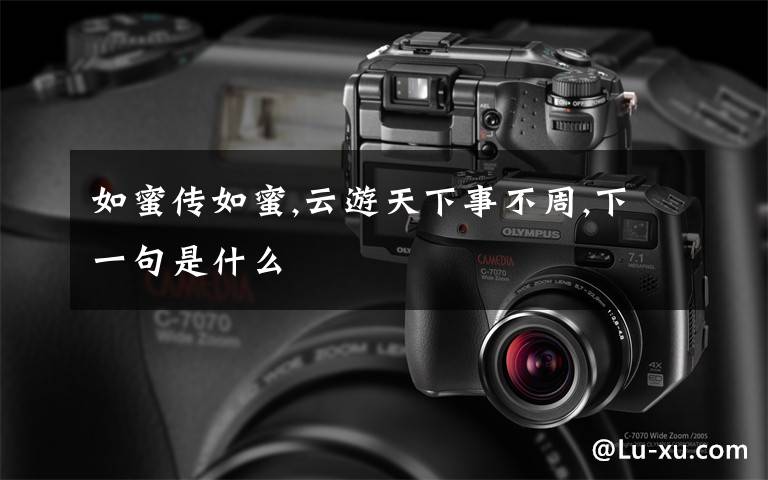 如蜜传如蜜,云游天下事不周,下一句是什么