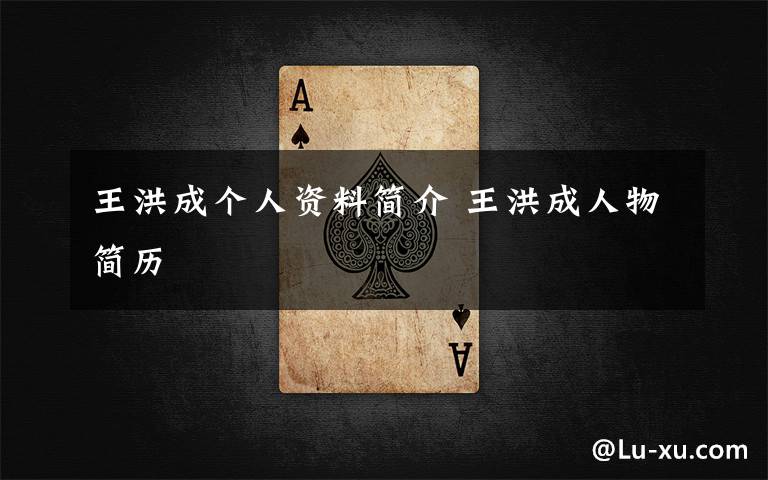 王洪成个人资料简介 王洪成人物简历