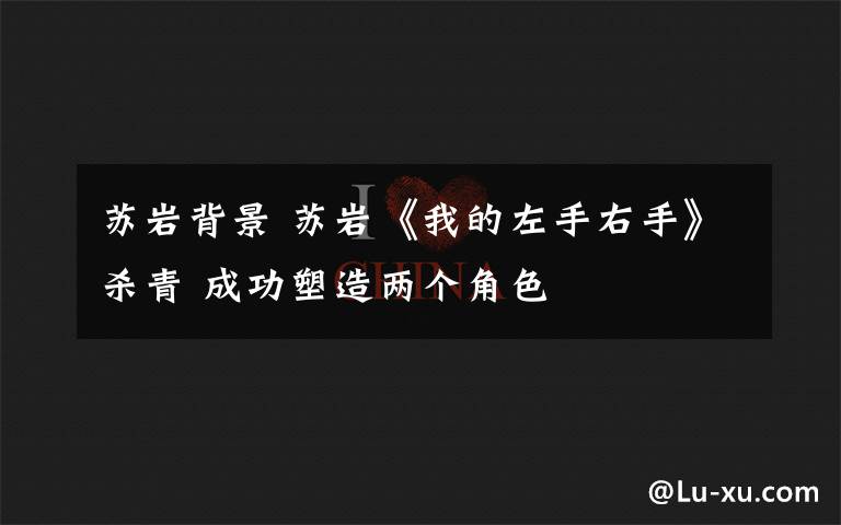 苏岩背景 苏岩《我的左手右手》杀青 成功塑造两个角色