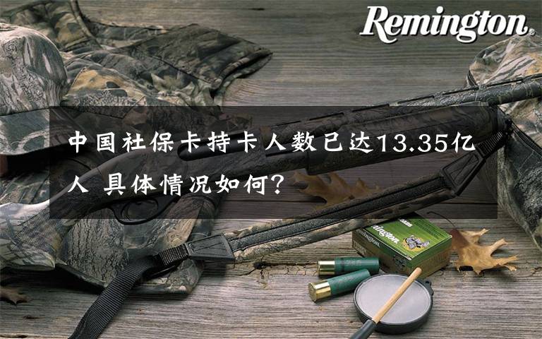 中国社保卡持卡人数已达13.35亿人 具体情况如何?