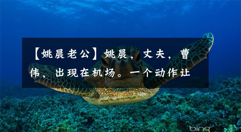 【姚晨老公】姚晨,丈夫,曹伟,出现在机场。一个动作让网民厌烦了!