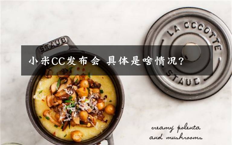 小米CC发布会 具体是啥情况?
