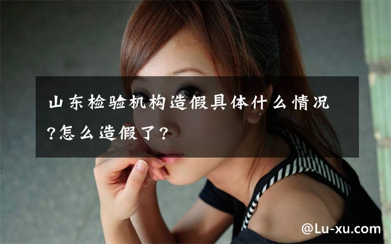 山东检验机构造假具体什么情况?怎么造假了?