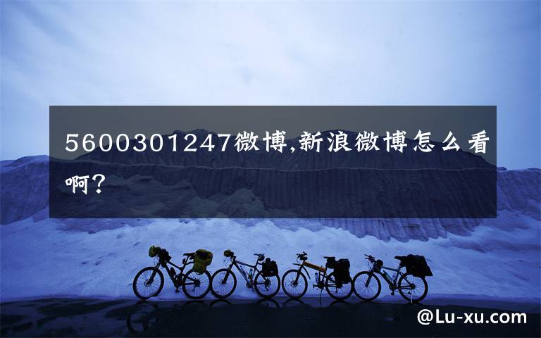5600301247微博,新浪微博怎么看啊?