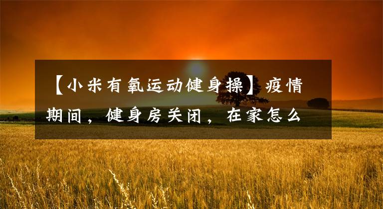 【小米有氧运动健身操】疫情期间,健身房关闭,在家怎么运动减肥?
