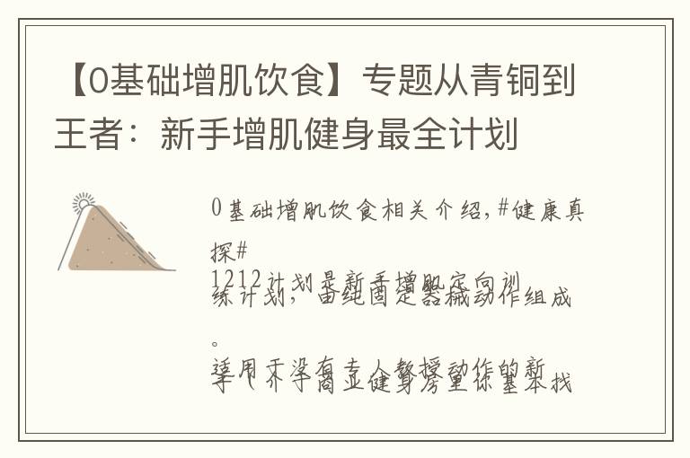 【0基础增肌饮食】专题从青铜到王者:新手增肌健身最全计划