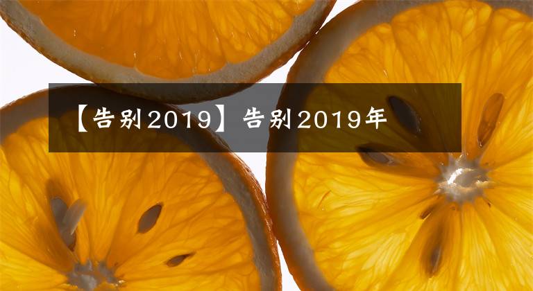 【告别2019】告别2019年