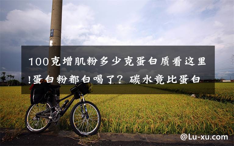 100克增肌粉多少克蛋白质看这里!蛋白粉都白喝了?碳水竟比蛋白还重要?