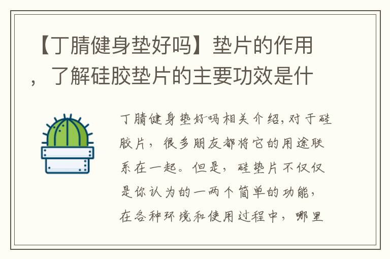 【丁腈健身垫好吗】垫片的作用,了解硅胶垫片的主要功效是什么!