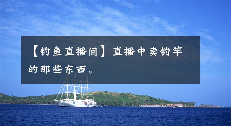 【钓鱼直播间】直播中卖钓竿的那些东西。