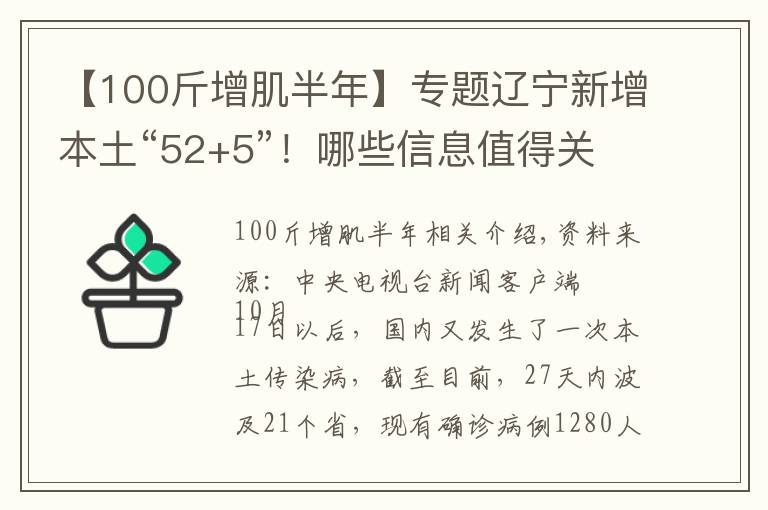 【100斤增肌半年】专题辽宁新增本土“52+5”!哪些信息值得关注?