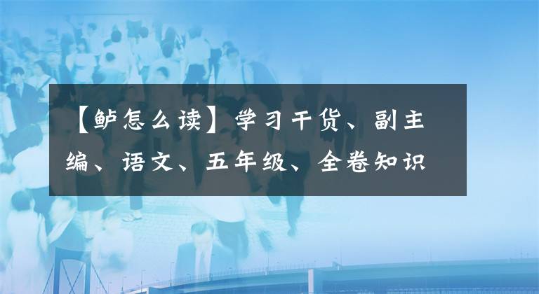 【鲈怎么读】学习干货、副主编、语文、五年级、全卷知识梳理。