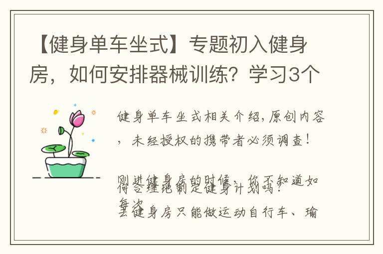 【健身单车坐式】专题初入健身房,如何安排器械训练?学习3个力量技巧