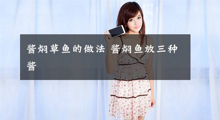 酱焖草鱼的做法 酱焖鱼放三种酱