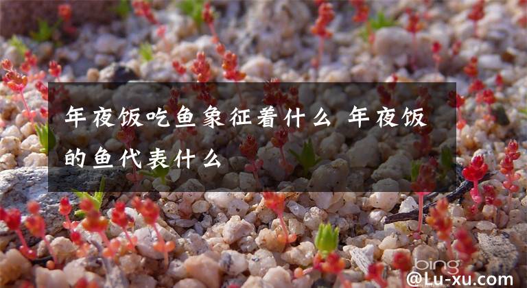 年夜饭吃鱼象征着什么 年夜饭的鱼代表什么