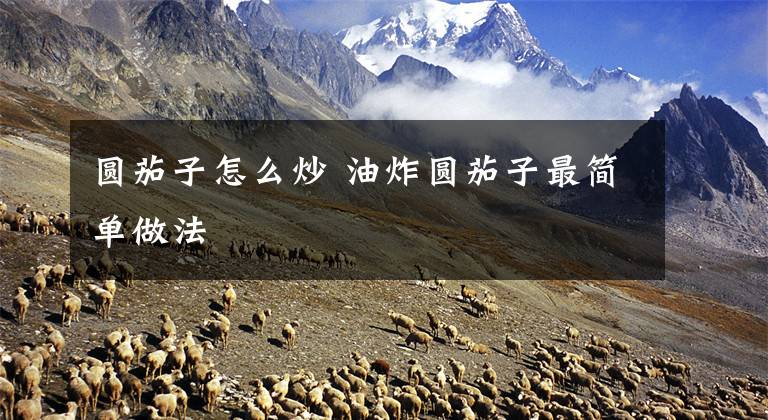 圆茄子怎么炒 油炸圆茄子最简单做法