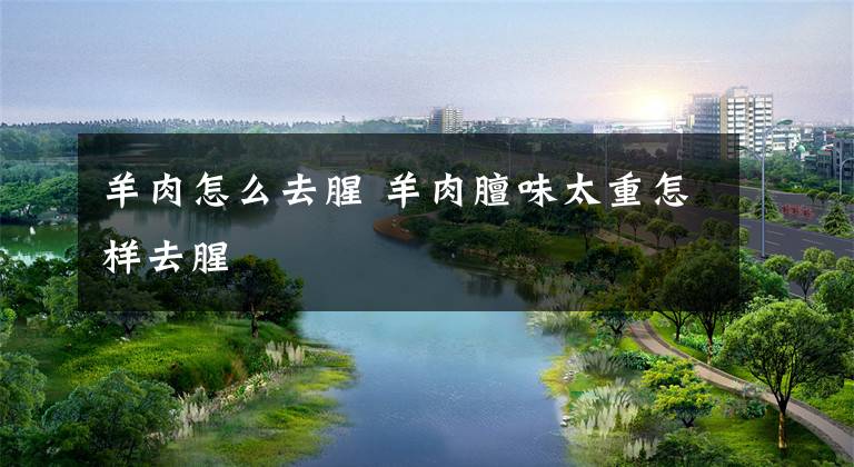 羊肉怎么去腥 羊肉膻味太重怎样去腥