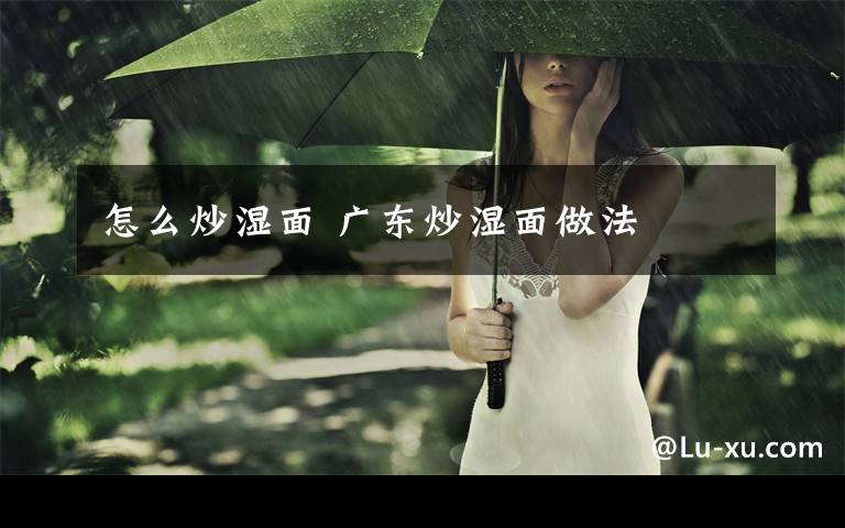 怎么炒湿面 广东炒湿面做法