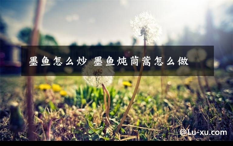 墨鱼怎么炒 墨鱼炖茼蒿怎么做