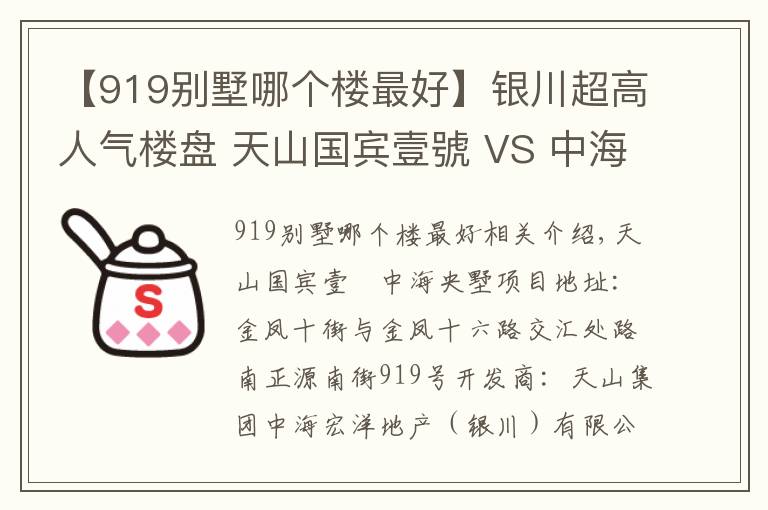 【919别墅哪个楼最好】银川超高人气楼盘 天山国宾壹號 VS 中海央墅