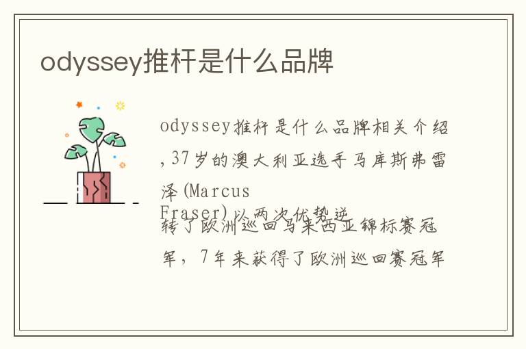 odyssey推杆是什么品牌