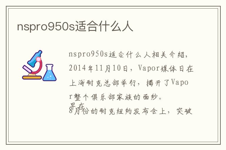 nspro950s适合什么人
