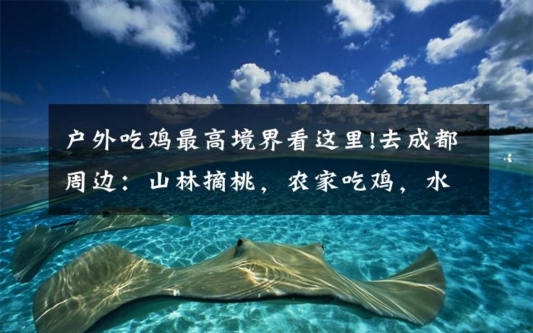 户外吃鸡最高境界看这里!去成都周边:山林摘桃,农家吃鸡,水枪大战,一群人上演 shi shen 诱惑