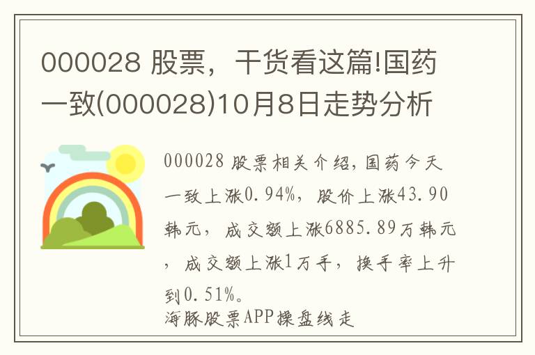 000028 股票,干货看这篇!国药一致(000028)10月8日走势分析