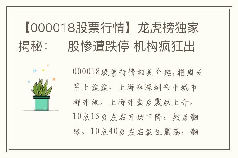 【000018股票行情】龙虎榜独家揭秘：一股惨遭跌停 机构疯狂出货逾3亿