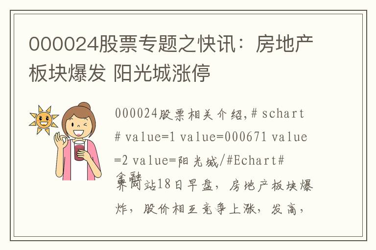 000024股票专题之快讯：房地产板块爆发 阳光城涨停