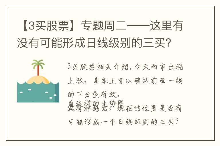 【3买股票】专题周二——这里有没有可能形成日线级别的三买?