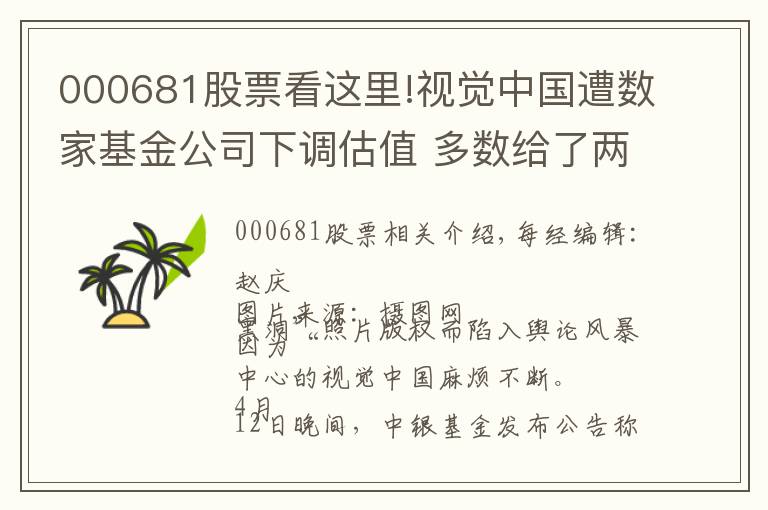 000681股票看这里!视觉中国遭数家基金公司下调估值 多数给了两个跌停