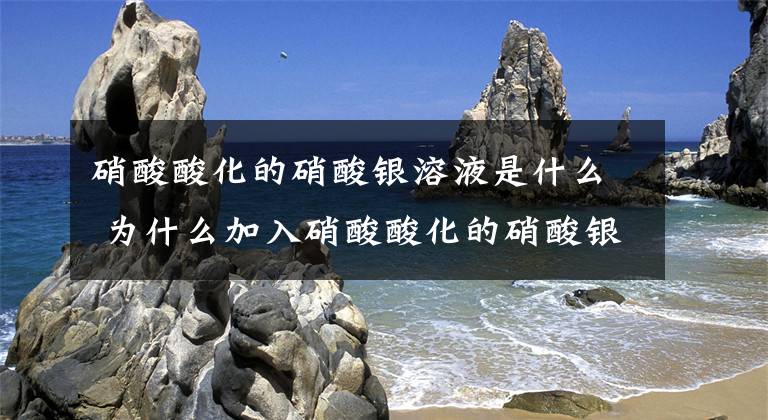 硝酸酸化的硝酸银溶液是什么 为什么加入硝酸酸化的硝酸银溶液