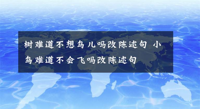 树难道不想鸟儿吗改陈述句 小鸟难道不会飞吗改陈述句