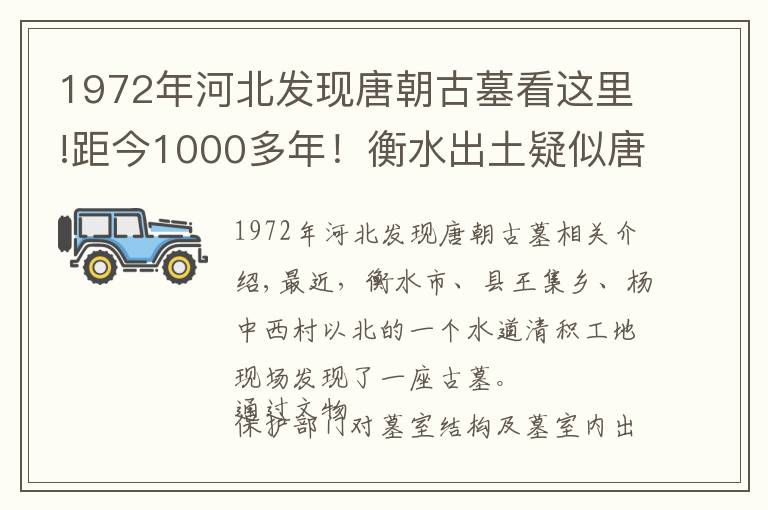 1972年河北发现唐朝古墓看这里!距今1000多年！衡水出土疑似唐代古墓