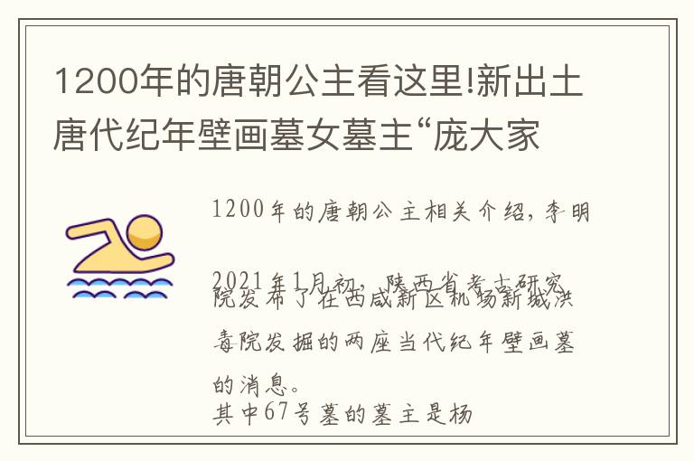 1200年的唐朝公主看这里!新出土唐代纪年壁画墓女墓主“庞大家”应读为“庞大姑”
