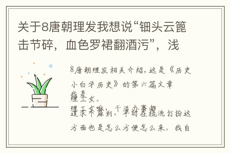关于8唐朝理发我想说“钿头云篦击节碎，血色罗裙翻酒污”，浅谈古代梳篦文化的变迁