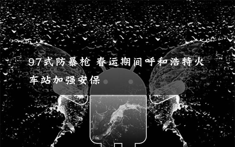 97式防暴枪 春运期间呼和浩特火车站加强安保